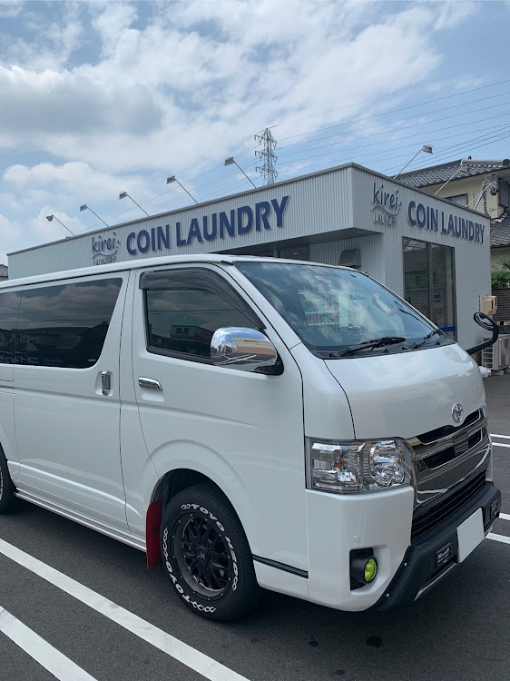 ハイエースバンのドライブ・コインランドリー・運営に物申す・早く元に戻せに関するカスタム事例の投稿画像1枚目