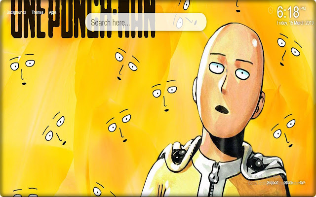 One Punch Man HD Wallpaper New Tab