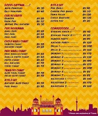 Chaat Singh menu 1