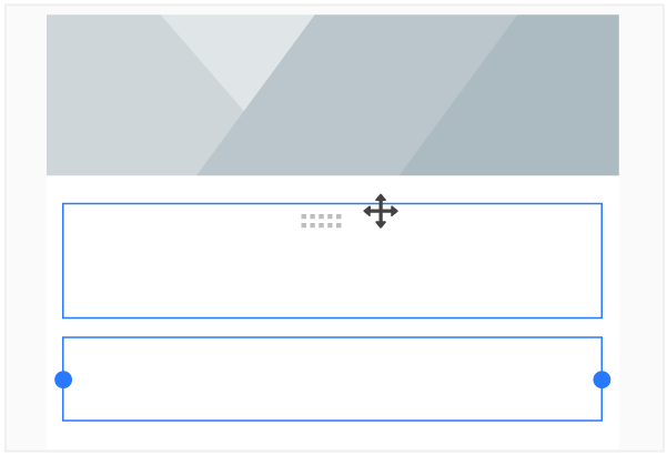 Clicar para agrupar e desagrupar texto e imagens