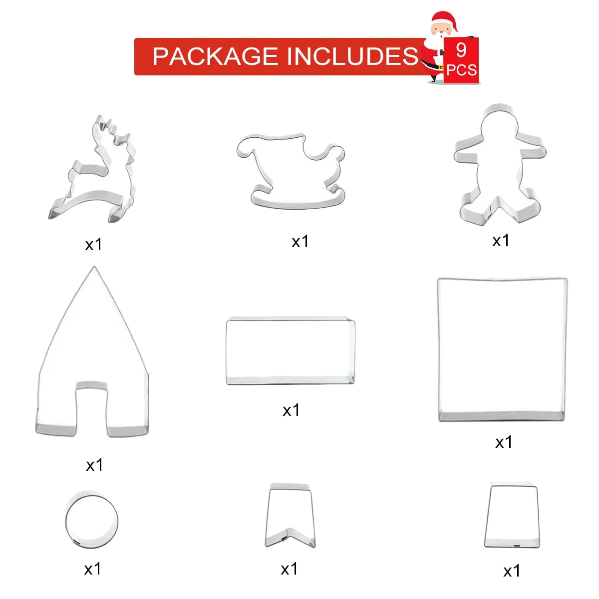 Title 10, Christmas Cookie Mold for Festive Decorations a...