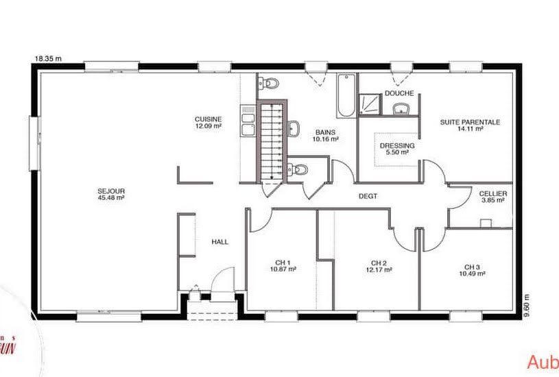  Vente Terrain + Maison - Terrain : 891m² - Maison : 89m² à Arnac-la-Poste (87160) 