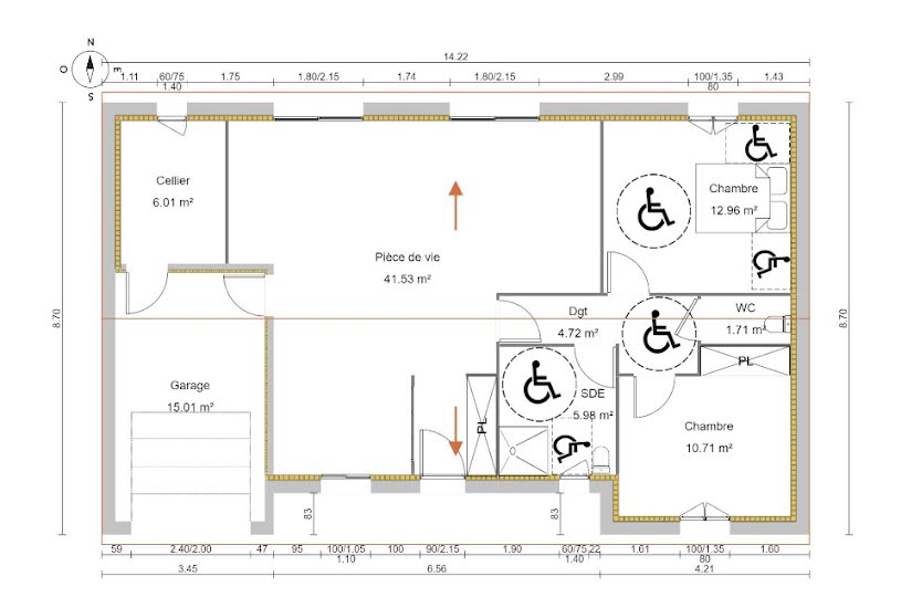  Vente Terrain + Maison - Terrain : 546m² - Maison : 88m² à Mettray (37390) 