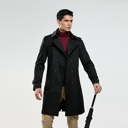 Title 3, Middle-aged Mens Korean Tide Coat Stylish Warm...