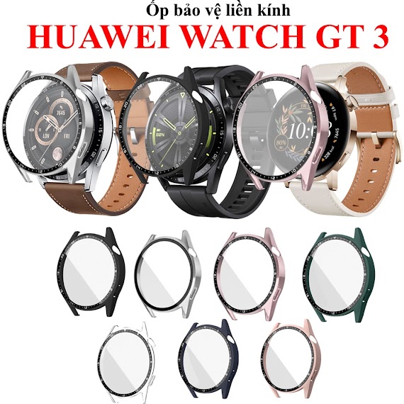 [Huawei Gt3] Ốp Liền Kính Bảo Vệ Huawei Watch Gt 3