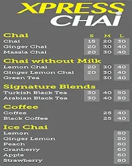 Xpress Chai menu 3