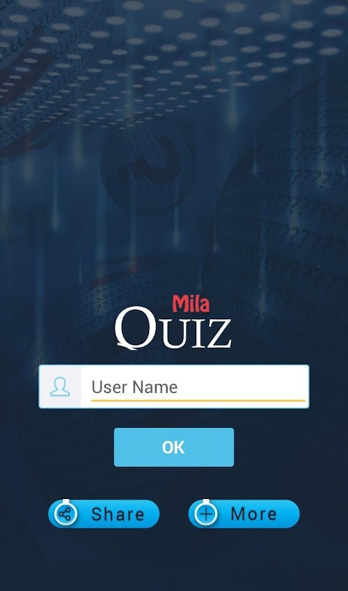 Android application Mila Kunis Quiz screenshort