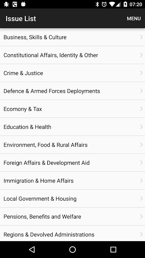 Android application HearMeMP screenshort