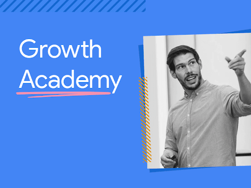 Imagem com o título "Growth Academy" e foto de Nikolas Vogt