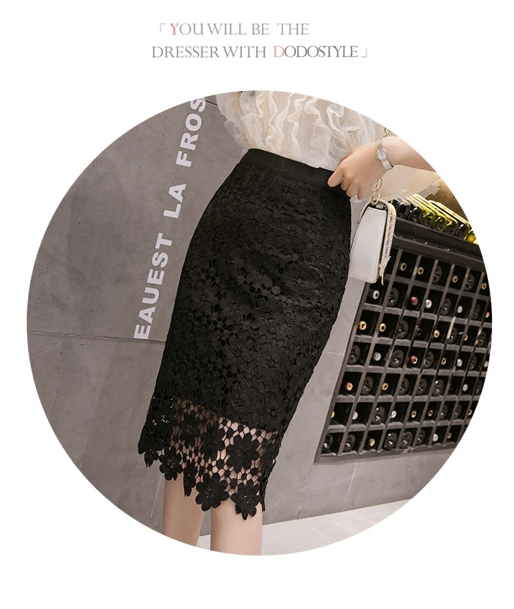 Title 3, High waist gehaakte rok met split, ideaal voor ...