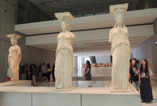 acropolis-museum-1.jpg - Recovered statues from the classical era at the Acropolis Museum in Athens, Greece. 