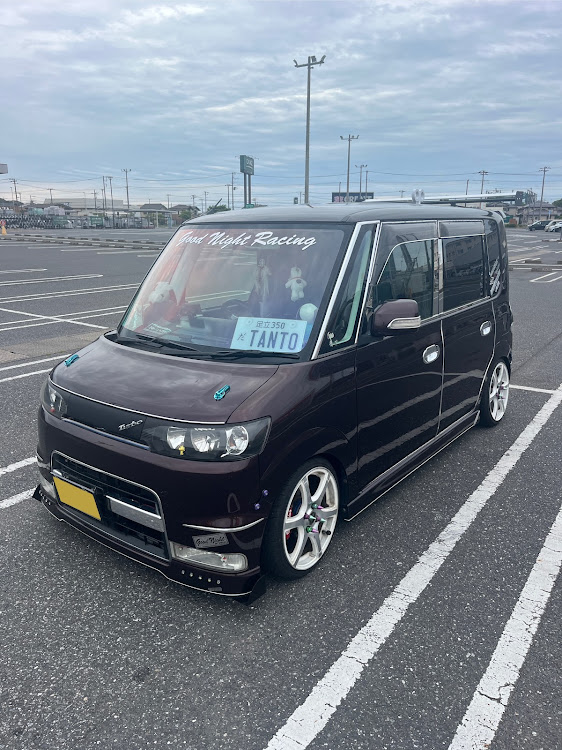 タントカスタムのイイネ、コメントありがとうございます🙇・good night Racing・遠征ドライブ・蒲郡遠征・電気系トラブル？？？に関するカスタム事例の投稿画像1枚目