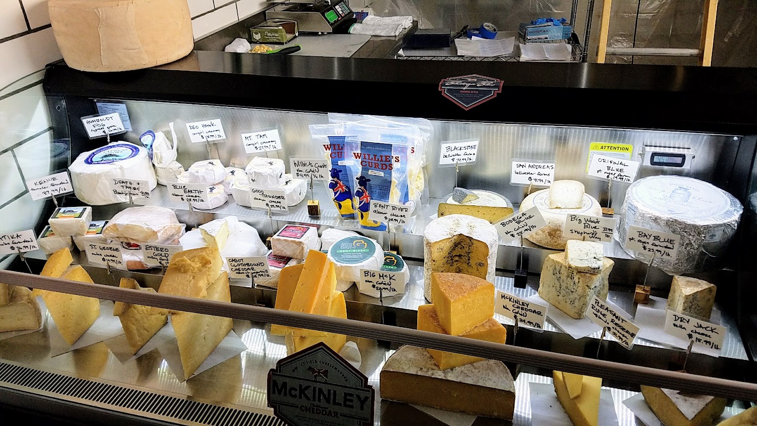 Wm. Cofield Cheesemakers, part of the Artisan Cheese Festival tour visiting the Barlow in Sebastopol downtown in the North Bay area, California