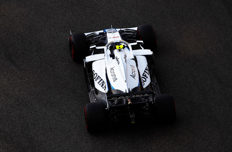 Nicholas Latifi of Canada driving the (6) Williams Racing FW43 Mercedes on track during final practice before the F1 Grand Prix of Abu Dhabi on December 12 2020.