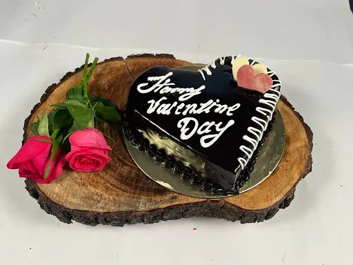 Valentines Day Chocolate Heart Cake