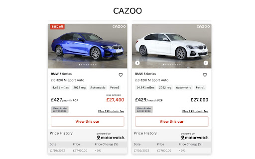 Motorwatch - car price tracker