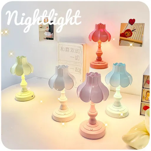 Title 2, European Lotus USB Charging Night Light, Nostal...