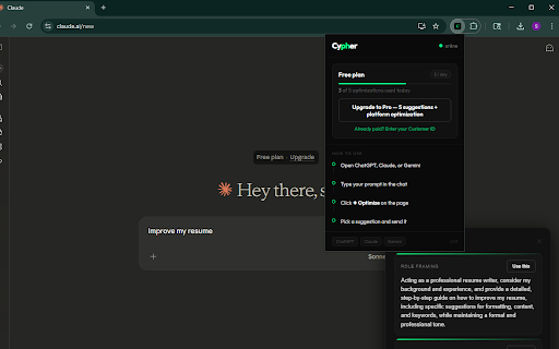 Cypher — AI Prompt Optimizer screenshot 3