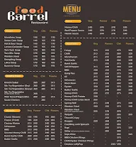 Food Barrel Restaurant menu 5