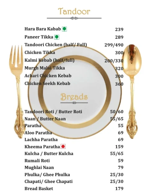 Zamindars Biryani Durbar menu 