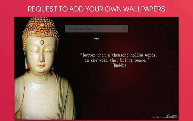 Buddha Wallpaper HD Custom New Tab