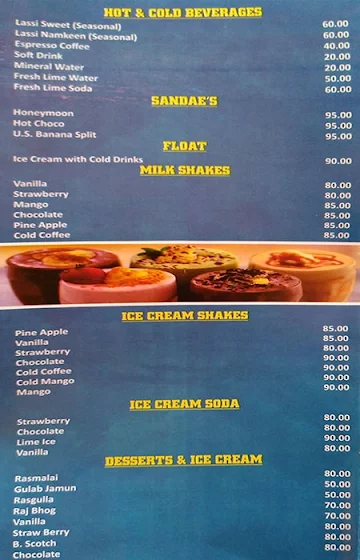 Anupam Restaurant menu 