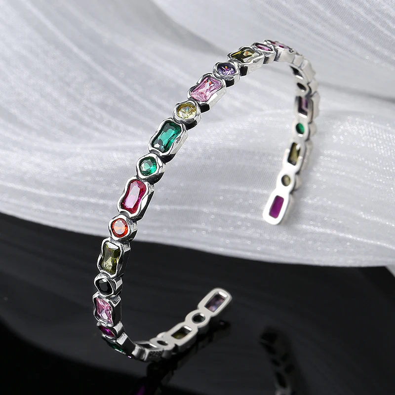 Title 5, Vintage geometrisch diamant regenboog zirkonia ...