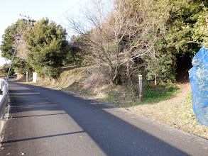 左に遊歩道の続き