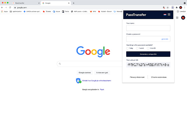 PassTransfer - GDPR Proof chrome extension