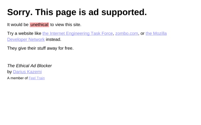 The Ethical Ad Blocker