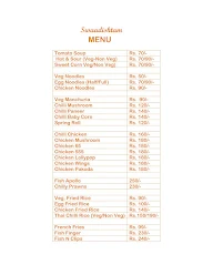 Swaadishtam menu 4