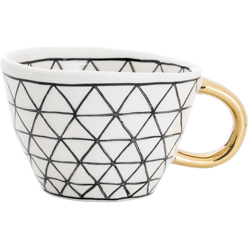 Caneca criativa de chá luxo leve, simples, grande capacidade, cerâmica para café, uso doméstico adulto, ideal para água.