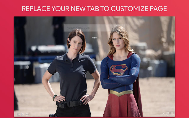 Supergirl Wallpaper HD Custom New Tab