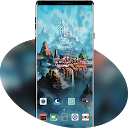 Hand painted hilltop building theme | fan 2.0.1 APK ダウンロード