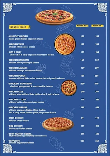 E2P Pizza Burger menu 