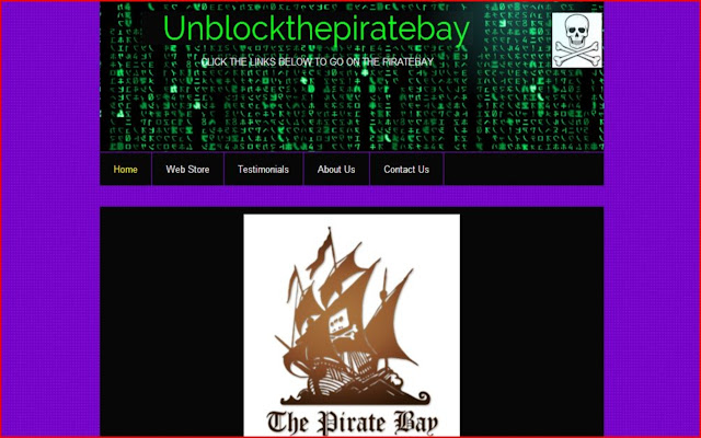 ThePirateBay Unblocked chrome extension