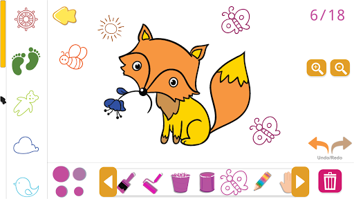 Screenshot Kids paint coloring game