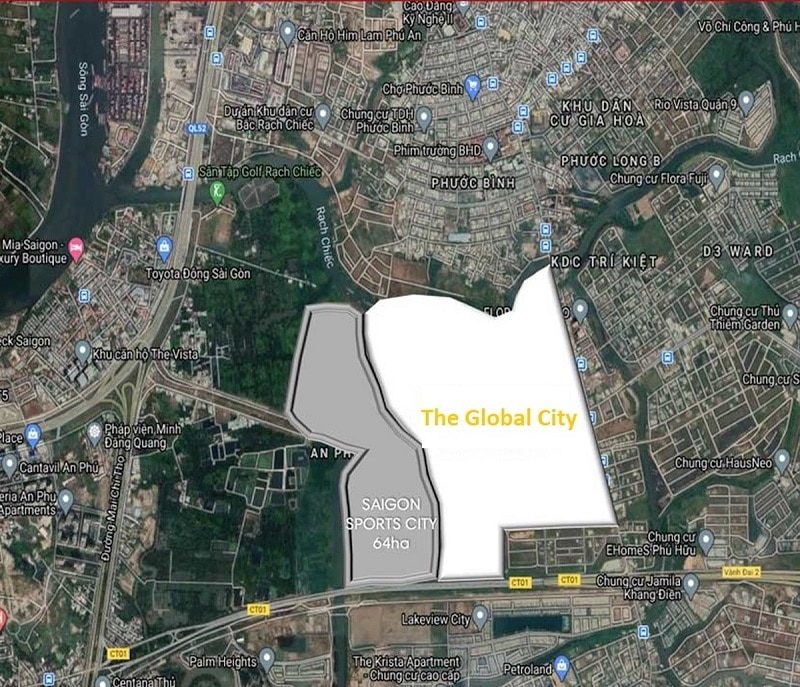 Theo dõi hình ảnh này, bạn đã đoán được vị trí của The Global City rồi chứ?