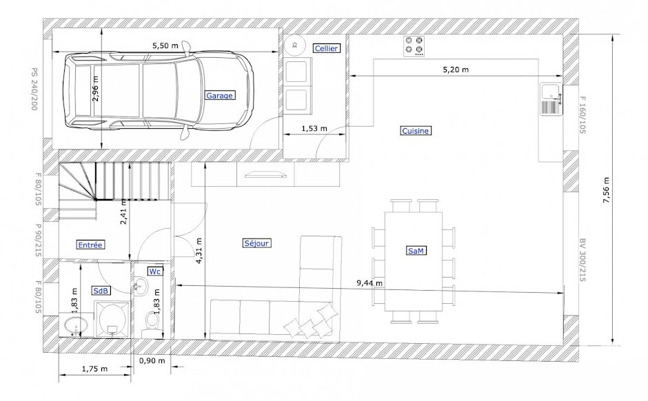 Vente terrain  956 m² à Souchez (62153), 80 000 €