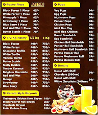 Chitra Bakery & Sweet menu 1