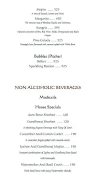 Oh! Calcutta menu 2