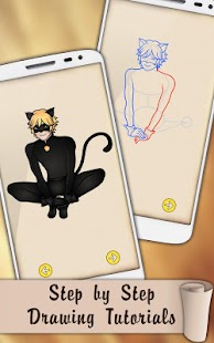 Easy Draw Ladybug and Cat Noir 300 APK + Mod (المال غير محدود / لا اعلانات) إلى عن على ذكري المظهر