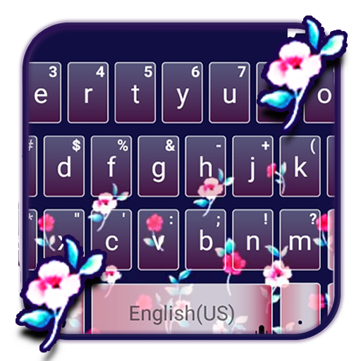 Flower Pattern Keyboard Theme