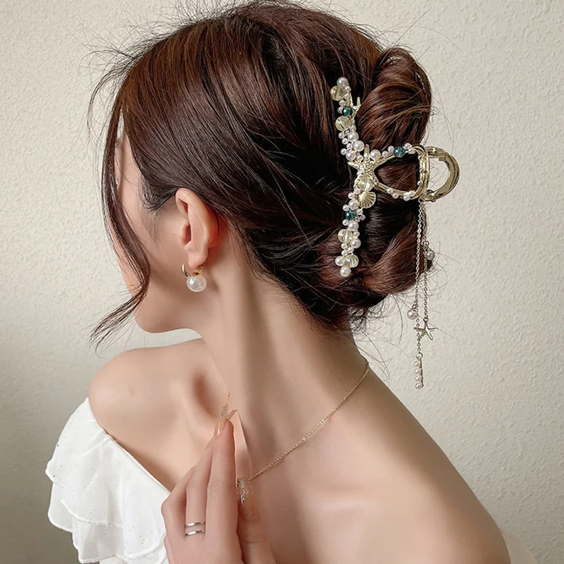 Prachtige Haarspeld Dames Grote Shark Clip Stevige Grip voor Dik Lang Haar Stijlvolle Accessoire voor Vrouwen Handig en Mooi