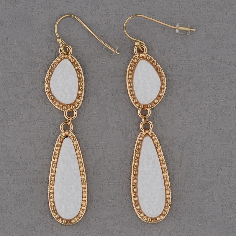 Sweet Personality Irregular Long Water Drops Earrings. Enhance your style with these elegant earrings, adding a touch of