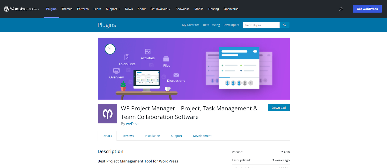 WP Project Manager Plugin