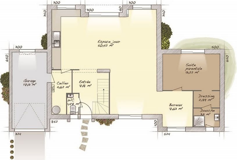  Vente Terrain + Maison - Terrain : 738m² - Maison : 150m² à Montigny-sur-Loing (77690) 