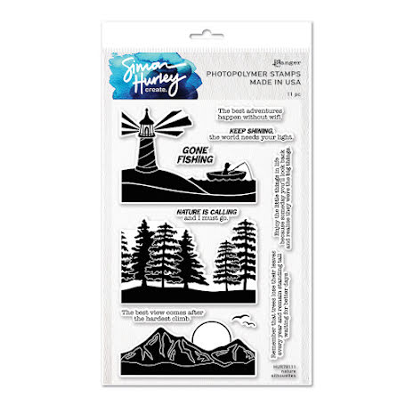 Simon Hurley create. Clear Stamps 6X9 - Nature Silhouettes