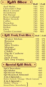 Chennai Kulfi menu 2