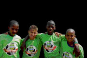 Aiming High: Phetolo Maphuthuma, Brogan Sanders, Bereng Sekoai and Montgulio Thompson. © Unknown